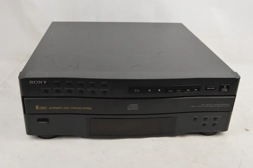 Sony CDP-C322M 5 Disc CD Changer Carousel Player Compact Disc Vintage